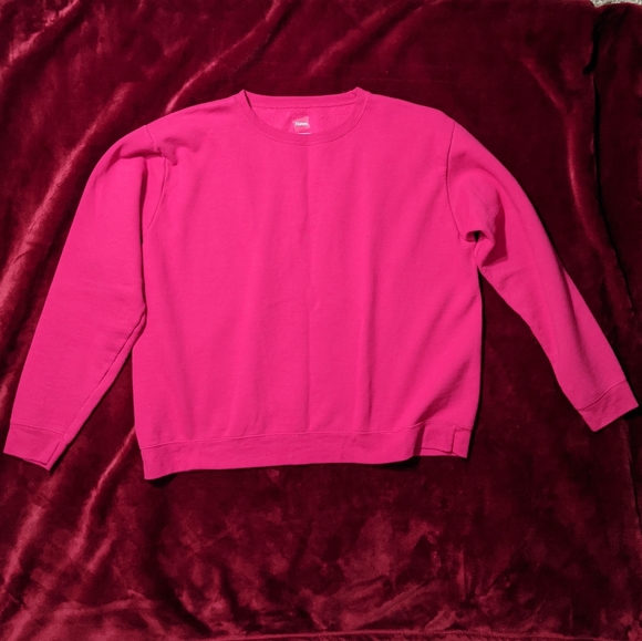 Hot Pink Sweatshirt Hanes | Poshmark